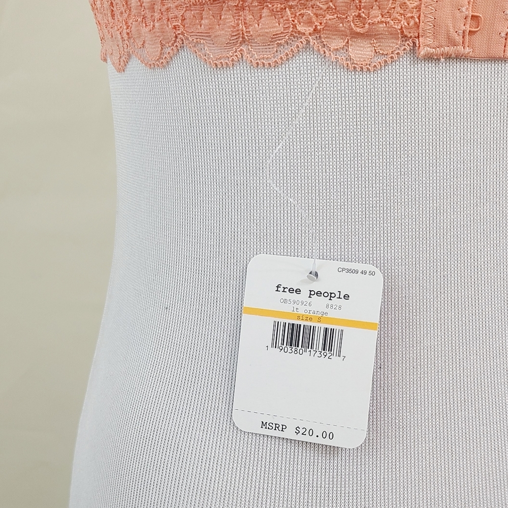 Free People Galloon lace halter bra light orange S - Picture 6 of 6